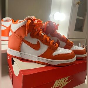 Orange Nike Dunks HIGH